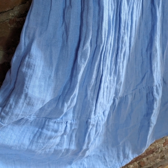 NWT Jessica Simpson Large Blue‎ Off the Shoulder Open Back Summer Dress - Picture 5 of 9